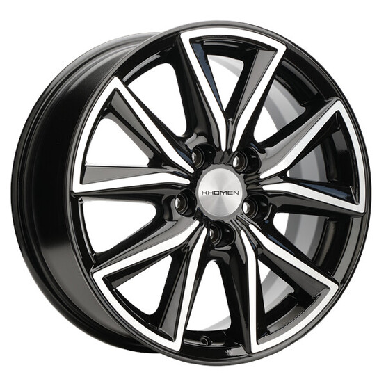 Диск Khomen 1706 17x7 5x108 ET50 DIA63.35 BLACK-FP Диск Khomen 1706 17x7 5x108 ET50 DIA63.35 BLACK-FP