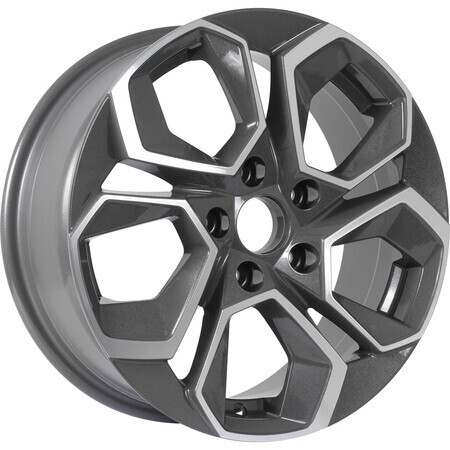 Диск Kdw Kd1620 16x6.5 4x100 ET45 DIA60.1 GREY_FRONT_POLISHED Диск Kdw Kd1620 16x6.5 4x100 ET45 DIA60.1 GREY_FRONT_POLISHED