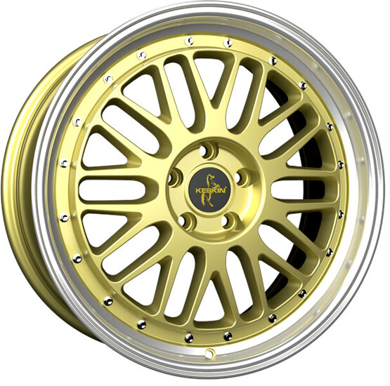 Диск Keskin Tuning Kt22 19x8.5 5x114.3 ET40 DIA72.6 GOLD_LIP_POLISH