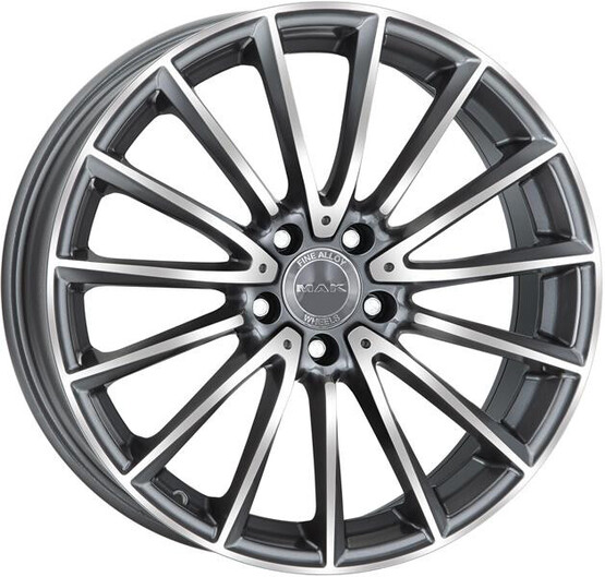 Диск Mak Komet 19x7.5 5x112 ET32 DIA66.6 GUN MET MIRROR FACE Диск Mak Komet 19x7.5 5x112 ET32 DIA66.6 GUN MET MIRROR FACE