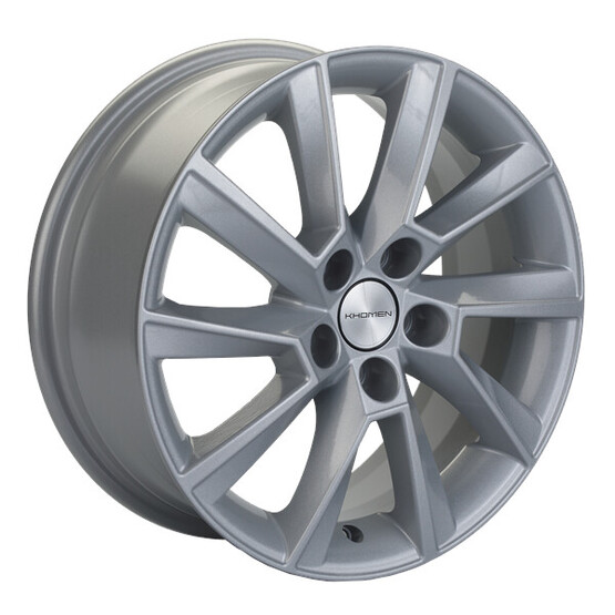 Диск Khomen 1507 15x6 5x100 ET40 DIA57.1 F-SILVER Диск Khomen 1507 15x6 5x100 ET40 DIA57.1 F-SILVER