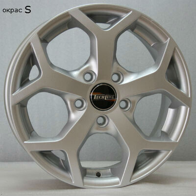 Диск Tech Line 511 15x6 5x108 ET52.5 DIA63.3 S Диск Tech Line 511 15x6 5x108 ET52.5 DIA63.3 S