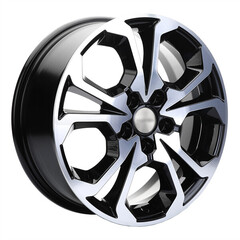 Диск Kdw Kd1724 17x6.5 5x114.3 ET50 DIA66.1 BLACK_FRONT_POLISHED