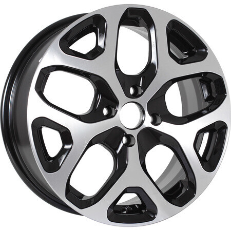 Диск Kdw Kd1637 16x6.5 4x100 ET50 DIA60.1 BLACK_FRONT_POLISHED Диск Kdw Kd1637 16x6.5 4x100 ET50 DIA60.1 BLACK_FRONT_POLISHED