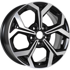 Диск Kdw Kd1639 16x6.5 5x114.3 ET50 DIA67.1 BLACK_FRONT_POLISHED