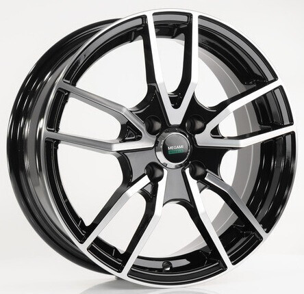 Диск Megami Mgm-20 15x6 4x100 ET46 DIA54 BKF Диск Megami Mgm-20 15x6 4x100 ET46 DIA54 BKF