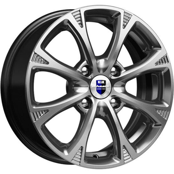 Диск K&K Блюз 15x6 4x100 ET48 DIA54.1 ДАРК ПЛАТИНУМ Диск K&K Блюз 15x6 4x100 ET48 DIA54.1 ДАРК ПЛАТИНУМ