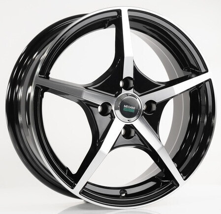 Диск Megami Mgm-19 15x6 5x100 ET38 DIA57 BKF Диск Megami Mgm-19 15x6 5x100 ET38 DIA57 BKF