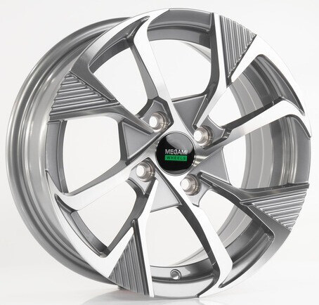 Диск Megami Mgm-23 14x6 4x100 ET35 DIA73 GMF Диск Megami Mgm-23 14x6 4x100 ET35 DIA73 GMF