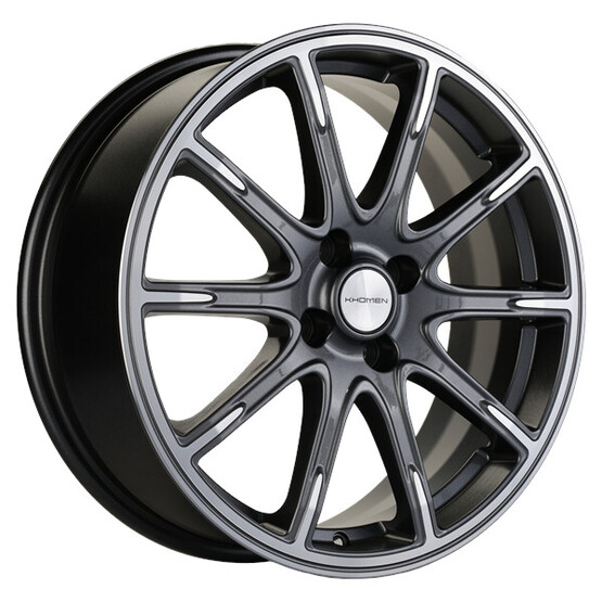 Диск Khomen 1707 17x6.5 4x100 ET50 DIA60.1 GRAY-FP Диск Khomen 1707 17x6.5 4x100 ET50 DIA60.1 GRAY-FP