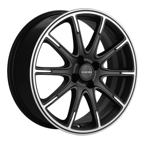 Диск Khomen 1707 17x6.5 4x100 ET43 DIA60.1 BLACK-FP MATT Диск Khomen 1707 17x6.5 4x100 ET43 DIA60.1 BLACK-FP MATT