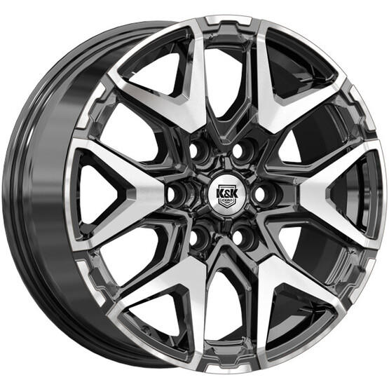 Диск K&K Гангут (Кс1176) 18x7.5 6x139.7 ET38 DIA67.1 АЛМАЗ ЧЕРНЫЙ