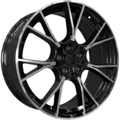 Диск Pdw 5407 19x9.5 5x112 ET33 DIA66.6 GLOSS BLACK MACHINE FACE