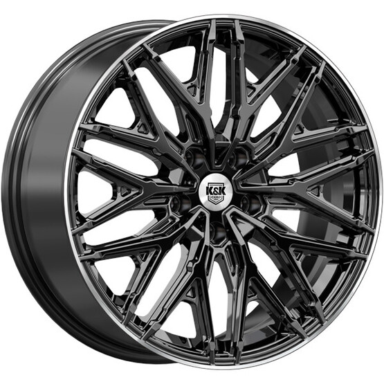 Диск K&K Клермон (Кс1156) 19x8 5x108 ET33 DIA60.1 ЧЕРНЫЙ БРИЛЛИАНТ