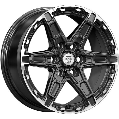 Диск K&K Дистрикт 18x8 6x139.7 ET35 DIA67.1 ЧЕРНЫЙ БРИЛЛИАНТ