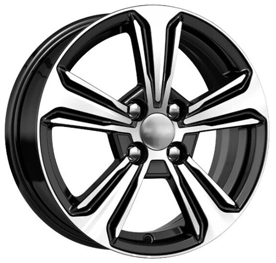 Диск Kdw Kd1544 15x6 4x100 ET46 DIA54.1 BLACK_FRONT_POLISHED