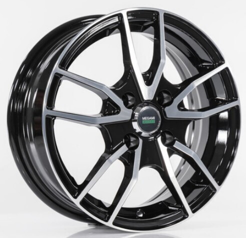 Диск Megami Mgm-20Ff 14x5.5 4x100 ET35 DIA67.1 BKF Диск Megami Mgm-20Ff 14x5.5 4x100 ET35 DIA67.1 BKF